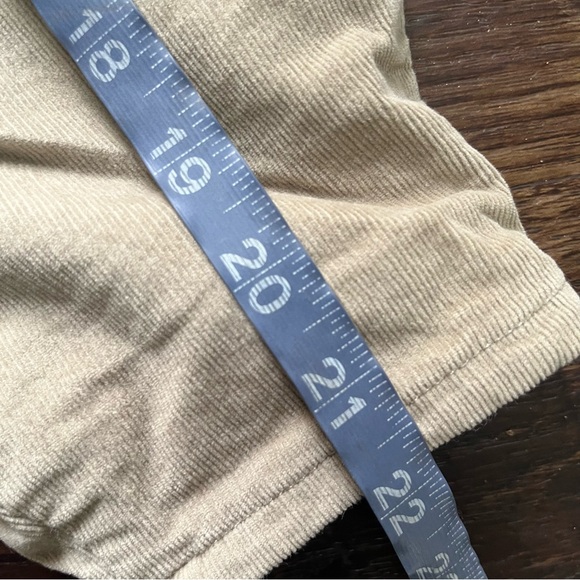 Zara corduroy tan camel lined barrel pull on paperbag waist pants 6 - Picture 8 of 8